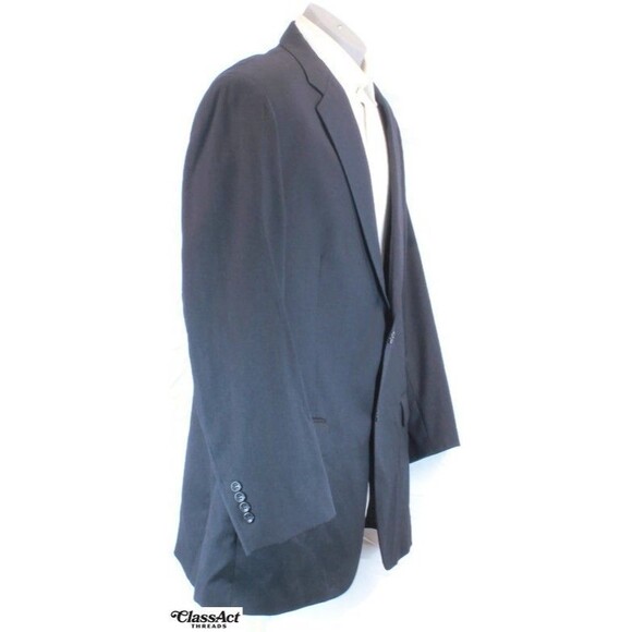 Pronto Uomo Charcoal Gray Wool Blazer Sport Coat Suit Jacket 50L - Picture 1 of 10